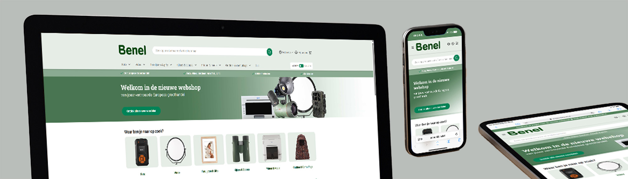 The new Benel webshop