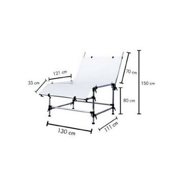 StudioKing Photo Table FST-13240 130x240 cm StudioKing Photo Table FST-13240 130x240 cm