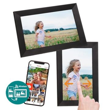 Frameo Digital Photo Frame HF-101B Black 10.1 Inch