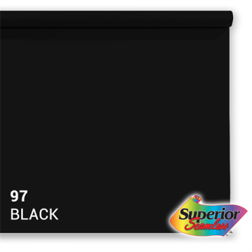 Superior Background Paper 97 Black 3.56 x 15m