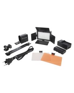 Falcon Eyes LED Lamp Set Dimmable DV-160V-K2 incl. Battery