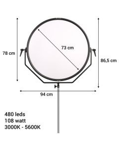 Falcon Eyes Bi-Color LED Lamp Sophiez SO-108TDX on 230V