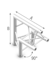 StudioKing Truss Triangle 90 Degree Corner Piece Flat Side Down