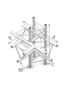Studioking Truss T-Cross 90 Degrees 5 Way Apex Up Down