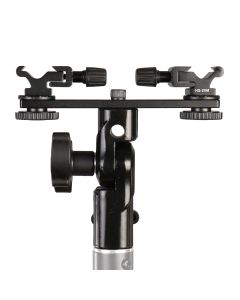 Falcon Eyes Twin Mount Tilting Bracket + 2 x Hotshoe CLD-14A