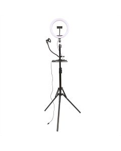 StudioKing LED Vlog Set SK-K190 with Ring Lamp and Microphone Holder