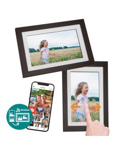 Frameo Digital Photo Frame HF-101WB Brown 10.1 Inch