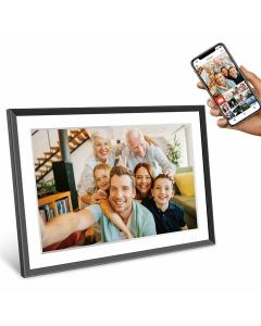 Frameo Digital Photo Frame HF-109T Black 10.1 Inch with FrameGlow