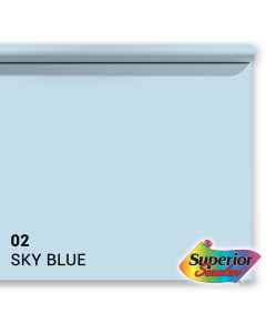 Superior Background Paper 02 Sky Blue 1.35 x 11m