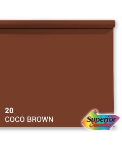 Superior Background Paper 20 Coco Brown 1.35 x 11m
