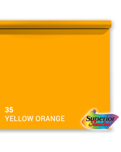 Superior Background Paper 35 Yellow-Orange 2.72 x 11m