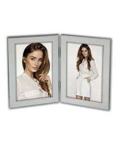 Zep Photo Frame S4025 Olimpia Silver Double 2x13x18 cm