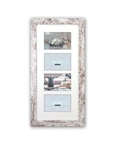 Zep Photo Frame V24106 Nelson 6 4Q White Wash for 4 Photos