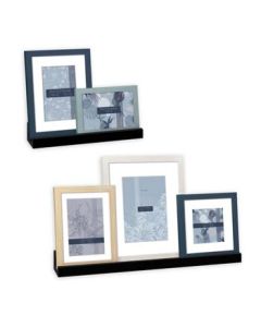 Zep Photo Frame Set EG958 Maratea 5 Pieces with 2 Wall Shelves 