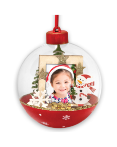 Photo Christmasball Loek LS448 3,5x4,5 ø10 cm