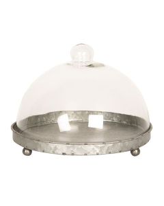 Clayre Eef Cloche 6GL2491 Grey Transparent 21x15 cm