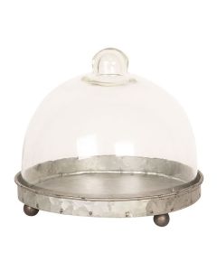 Clayre Eef Cloche 6GL2492 Grey Transparent 16x15 cm