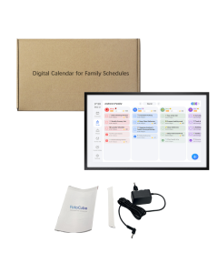 Fotocube 3-in-1 Digital Photo Frame with Calendar PW156-CA Black 15.6 Inch